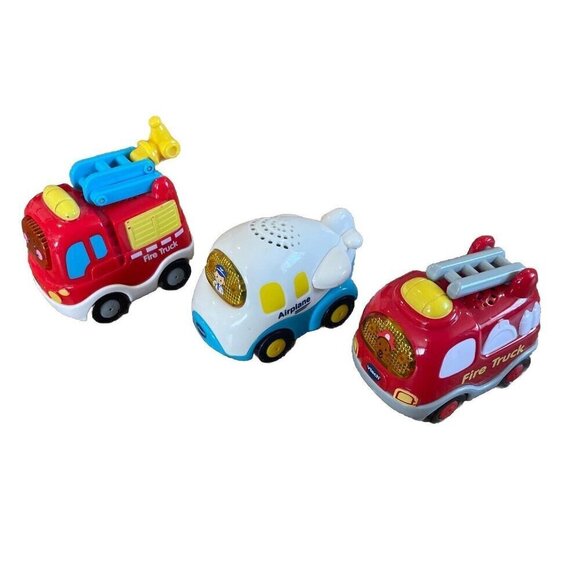 VTech Go Go Smart Wheels Vehicles Lights Sounds Truck Airplane Fire Truck Toy - Picture 1 of 11